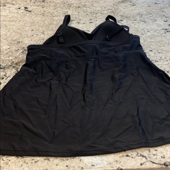 Trendsetter Black Tankini swimwear top size X - Picture 8 of 12
